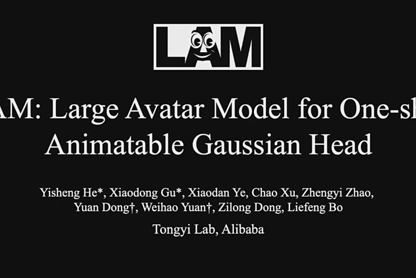 Large Avatar Model：单图打造写实3D交互数字人，跨平台驱动渲染