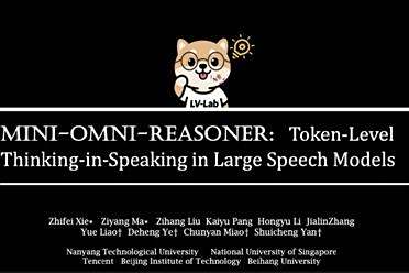Mini-Omni-Reasoner：实时推理，定义下一代端到端对话模型