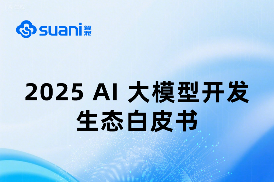 《2025 AI 大模型开发生态白皮书》正式发布｜算泥社区