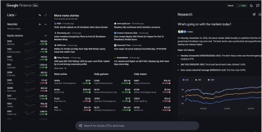 新版 Google Finance 引入 AI 深度搜索与实时财报功能，提升个人投资研究体验
