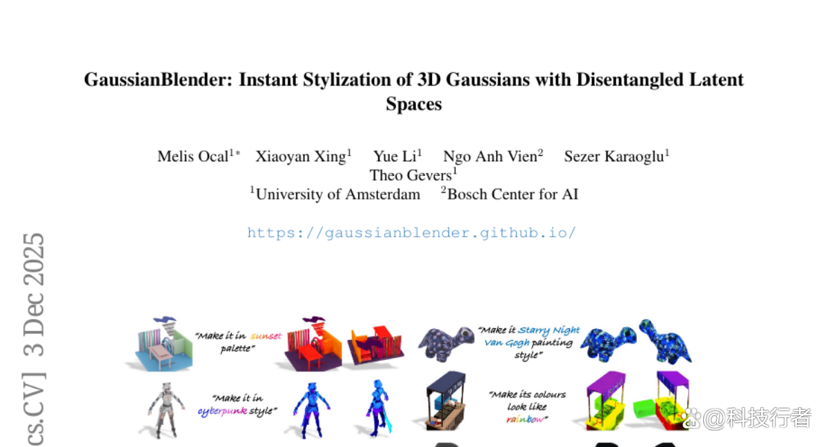 阿姆斯特丹大学突破：PS级便捷3D物体编辑技术