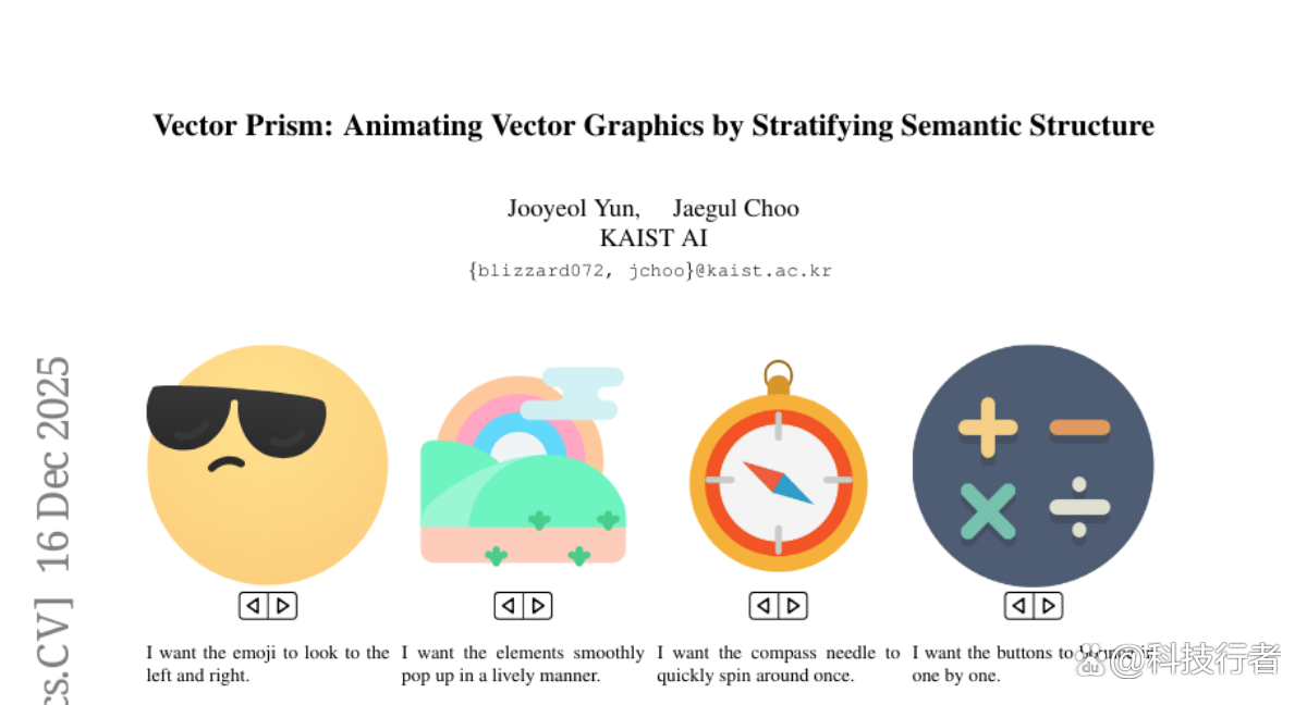 KAIST突破：AI实现SVG矢量图形智能动画