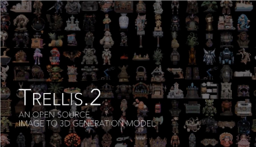 微软开源 TRELLIS.2：一键将图片转为高精度 3D 模型