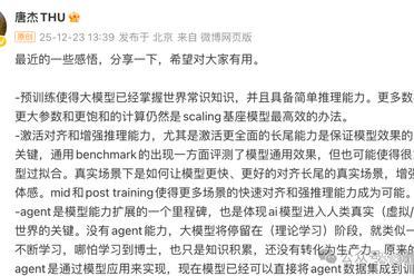 清华唐杰：领域大模型，伪命题