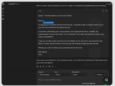 ChatGPT界面大升级！OpenAI上线“富文本编辑块”，写邮件、写博客无需再复制到Word