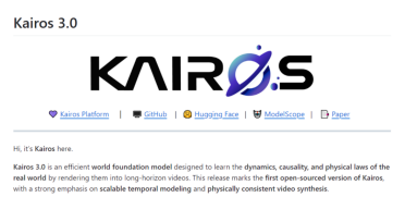 Kairos 3.0：大晓机器人的开源世界模型，开启具身智能新纪元
