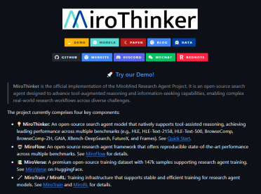 30B参数开源神器碾压1T巨头！MiroThinker 1.5重塑AI未来，推理成本暴降20倍