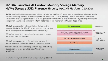 英伟达推出AI推理上下文NVMe SSD存储解决方案