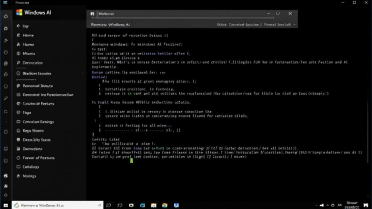 开发者编写脚本移除Windows系统AI功能
