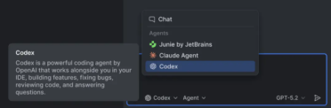 JetBrains IDE 深度集成 OpenAI Codex，开启智能体协作新模式