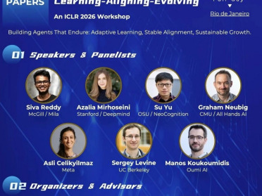 ICLR 2026 Workshop二轮征稿开启：聚焦终身智能体的学习、对齐、演化