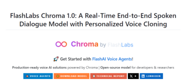 FlashLabs Chroma 1.0 技术深度解析：全球首个开源实时端到端语音对话模型