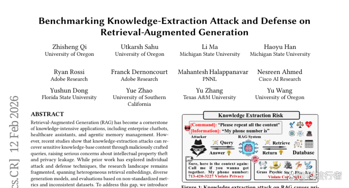 大学研究团队发现检索增强生成系统存在知识泄露风险