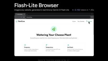 吊打大模型？谷歌最强“轻量机”Gemini 3.1 曝光，实时渲染 UI 惊艳全场