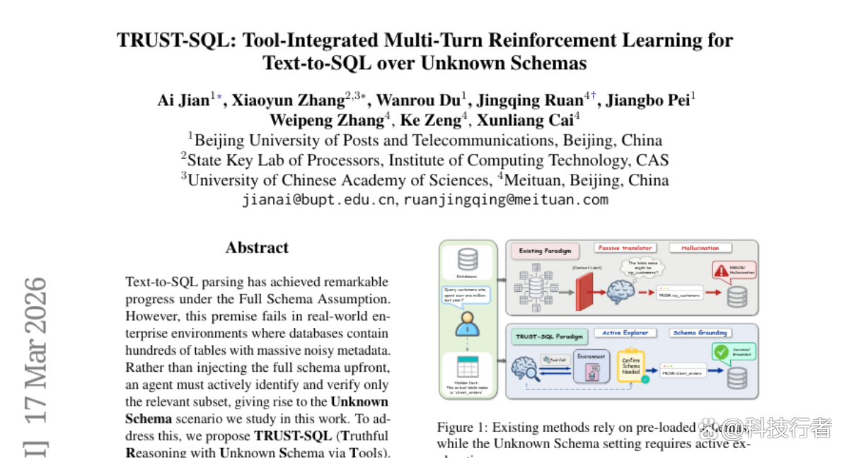 北京邮电大学TRUST-SQL：突破数据库查询的“盲盒”难题