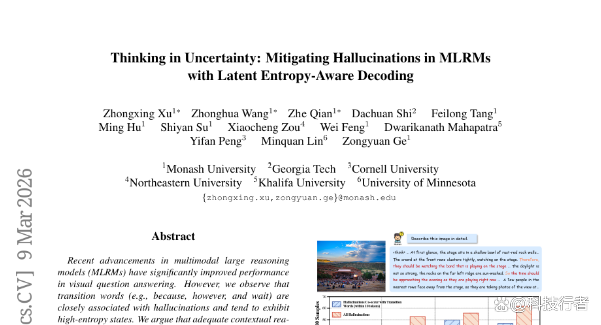 蒙纳什大学发现多模态推理模型的“不确定性陷阱”