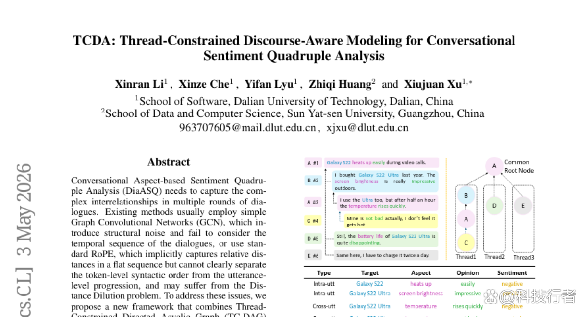 大连理工大学研究团队打造“对话情感四元组”新框架
