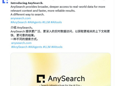 谷歌搜索过时了？AnySearch想建AI时代搜索的底层世界