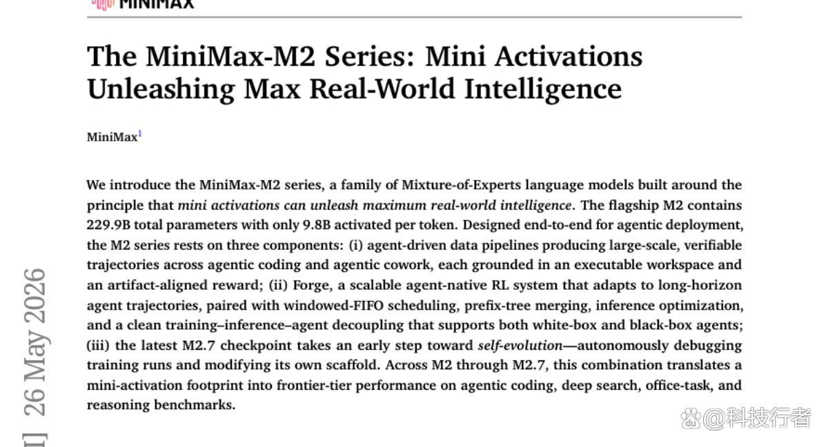 MiniMax推出超高效AI大模型：用10%“算力油耗”跑出顶级AI的实力