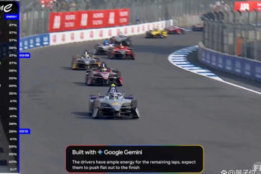 真·QQ飞车！「电动版F1」上海开赛，Gemini在线解说