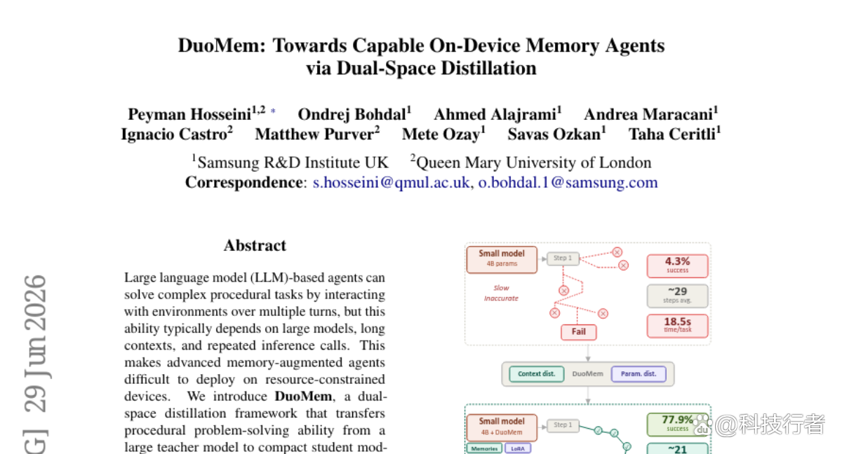 三星研究院等联手：让巴掌大的AI“小脑”拥有大模型的解题智慧