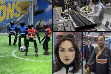 WAIC现场，这家公司让一群不同的机器人共用一个大脑