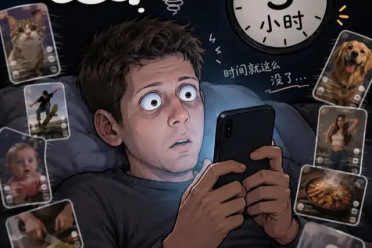 奥特曼也逃不过刷TikTok上瘾，Sora背后最抓马的一段来了