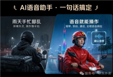 京东外卖推出 AI 智能头盔：老骑手的“活地图”装进耳朵，首批骑手免费领