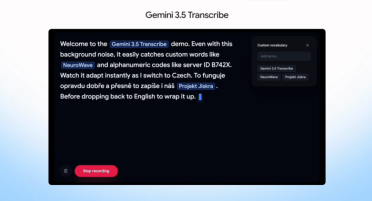 Google重磅发布Gemini 3.5 Transcribe，嘈杂环境也能精准转文字