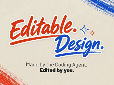 开源Editable-Design，让AI生图终于能改字、拖图层