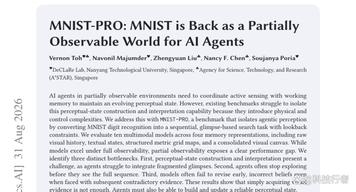 MNIST又回来了，这次它成了考验AI智能体的"密室逃脱"