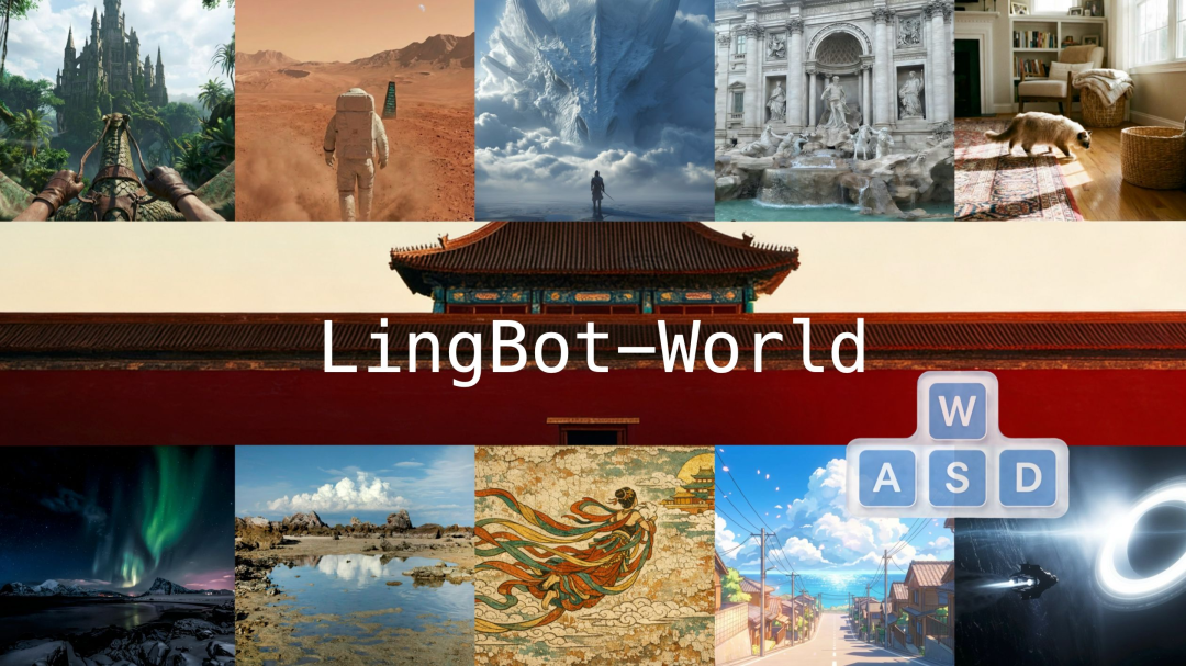 图1:LingBot-World生成的精选样本